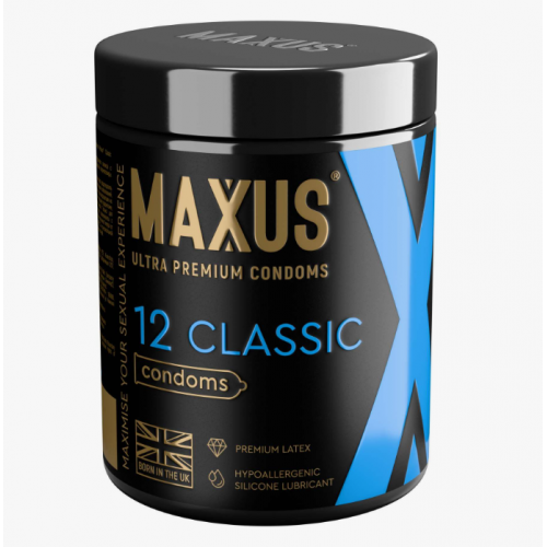 Maxus classic condoms (премиум презервативы 12штук)