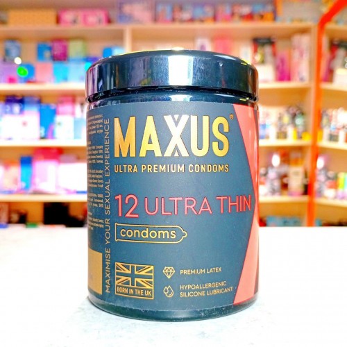 Maxus ultra premium condoms (ультратонкие премиум презервативы 12штук)