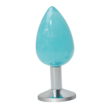 Анальная ювелирка Mistic Blue L (цвет камня в ассортименте)