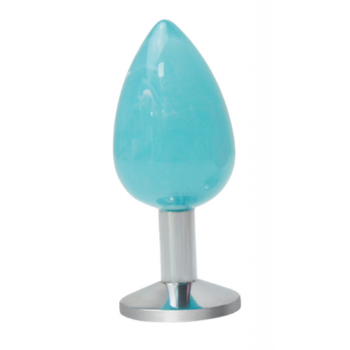Анальная ювелирка Mistic Blue M (цвет камня в ассортименте)