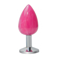 Анальная ювелирка Mistic Pink L (цвет камня в ассортименте)