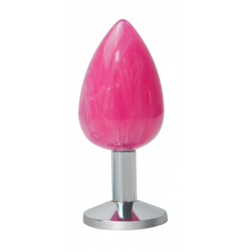 Анальная ювелирка Mistic Pink L (цвет камня в ассортименте)