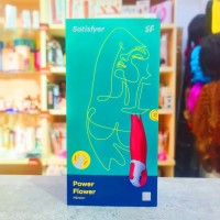 Нереалистичный вибратор Satisfyer Vibes Power Flower, Силикон, Красный, 18,8 см Нереалистичный вибратор Satisfyer Vibes Power Flower, Силикон, Красный, 18,8 см