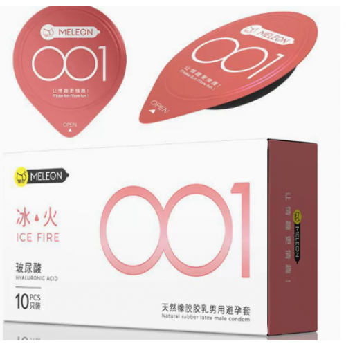Набор презервативов ультратонких OLO 10 шт. 001 melon ice fire