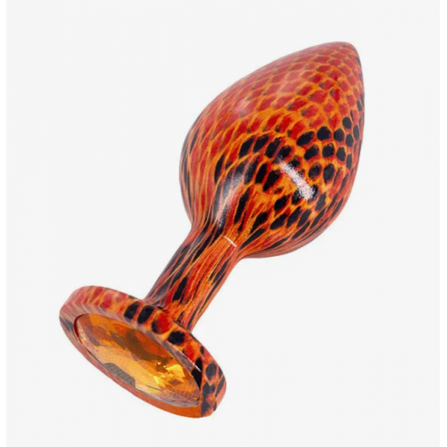 Анальная ювелирка эмаль Orange Snake M