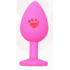 Анальная ювелирка Силикон Paw Taffy L (цвет камня в ассортименте)