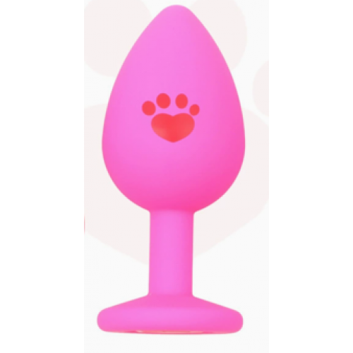 Анальная ювелирка Силикон Paw Taffy M (цвет камня в ассортименте)