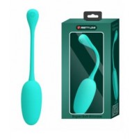 Виброяйцо Pretty Love Knucker 12 режимов синее, BI-014786-4 из супер мягкого силикона PL