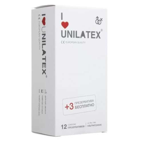 Презервативы I Love Unilatex 12шт Ультратонкие