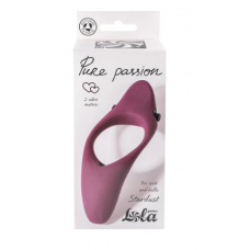 Эрекционное виброкольцо Pure Passion Stardust red wine