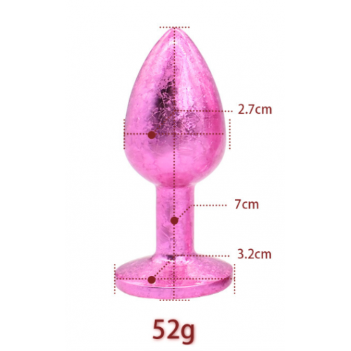 Анальная ювелирка Purple ice S (цвет камня в ассортименте)