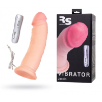 Фаллос Realstick Elite Jastin вибратор на присоске - 21 см.