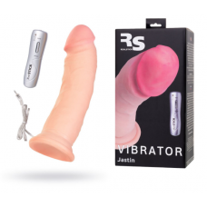 Фаллос Realstick Elite Jastin вибратор на присоске - 21 см.