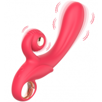 Вибратор с клиторальным отростком Red Snail Stick