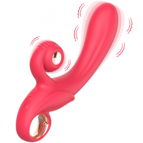 Вибратор с клиторальным отростком Red Snail Stick