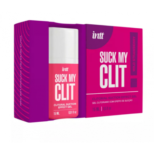 Гель для клитора с эффектом посасывания "SUCK MY CLIT WILD STRAWBERRY", intt