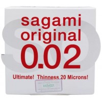 Ультратонкий презерватив Sagami Original 0.02 полиуретановые - 1 шт.