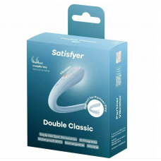 Голубой вибратор для пар Satisfyer DOUBLE classic 