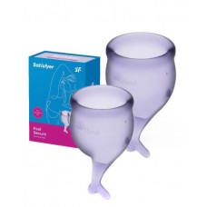 Менструальные чаши Satisfyer FEEL Secure (2 шт) Фиолетовые
