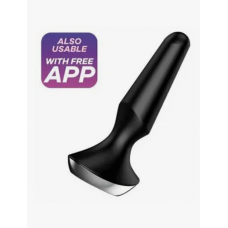 ТЕСТЕР Анальная вибровтулка Satisfyer Plug-ilicious 1 Connect App черная