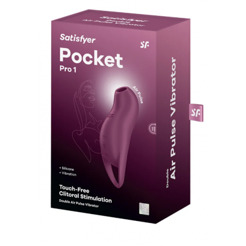 Satisfyer вакуумный бесконтактный стимулятор клитора Satisfyer Pocket Pro 1 для женщин
