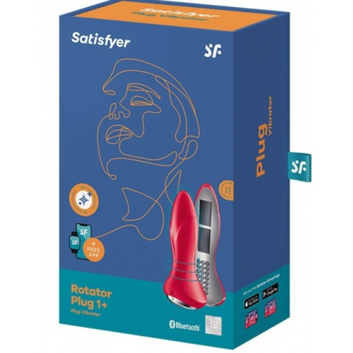 Satisfyer Rotator Plug 1 plus Red (управление через телефон)