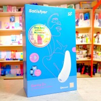 Satisfyer Curvy 1+ White Вакуумный стимулятор с дистанционном управлением Satisfyer Curvy 1+ White Вакуумный стимулятор с дистанционном управлением