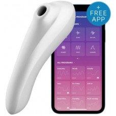 Satisfyer вакууматор Dual Pleasure с дистанционном управлением БЕЛЫЙ