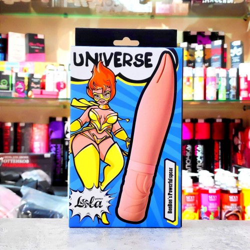Бежевый мини-вибратор UNIVERSE BONBON’S POWERFUL SPEAR  (usb зарядка)