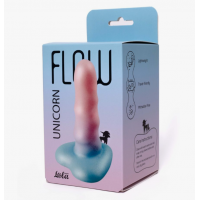 Нереалистичный дилдо Unicorn Max Flow color - 12,5 см