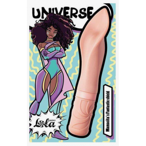 Бежевый мини вибратор Universe Mamasitas (usb зарядка)