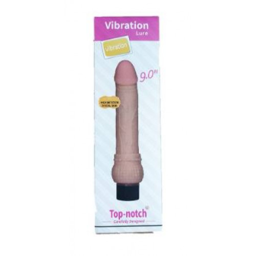Вибратор Vibration Lure Top notch 9.0 из нежного материала киберскин