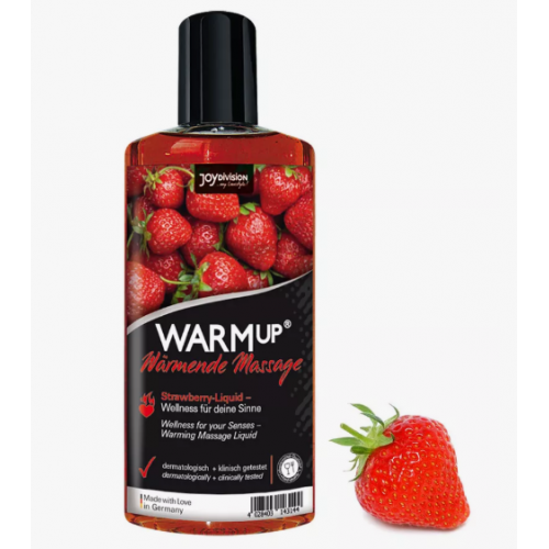 Массажное масло с ароматом клубники WARMup strawberry - 150 мл.