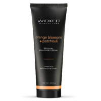 Уходовый и массажный легкий крем WICKED Orange Blossom & Patchouli 120 мл для двоих