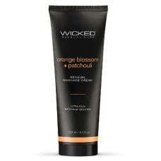 Уходовый и массажный легкий крем WICKED Orange Blossom & Patchouli 120 мл для двоих