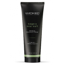 Уходовый и массажный легкий крем WICKED Sage & Sea Salt 120 мл для двоих