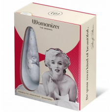WOMANIZER MARILYN MONROE МРАМОРНО-Белый бесконтактный клиторальный стимулятор