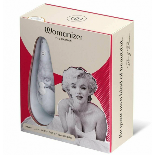 WOMANIZER MARILYN MONROE МРАМОРНО-Белый бесконтактный клиторальный стимулятор