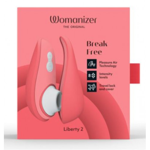 Вакуумно-волновой массажер Womanizer Liberty 2 розовый