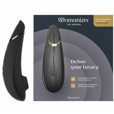 Womanizer Premium 2 черный бесконтактный клиторальный стимулятор