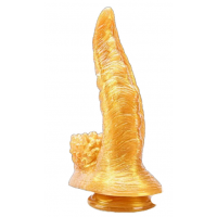 Золотой фаллос ZOO Золотой Дракон 20х6 см