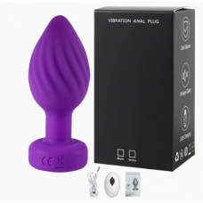 Анальная вибропробка Zinger Play purple на ДУ
