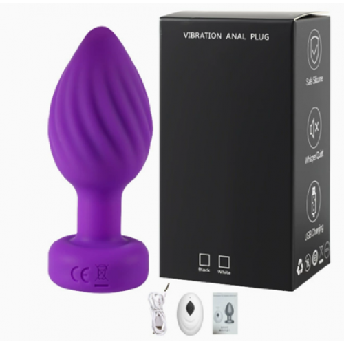 Анальная вибропробка Zinger Play purple на ДУ