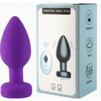 Анальная вибропробка Zinger purple на ДУ