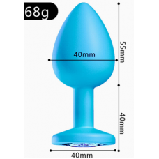 Анальная ювелирка Blue Violet L