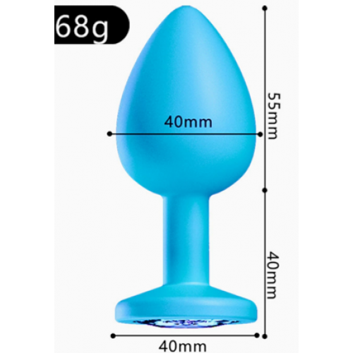 Анальная ювелирка Blue Violet L