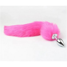 Анальная пробка хвост фукси пантера 