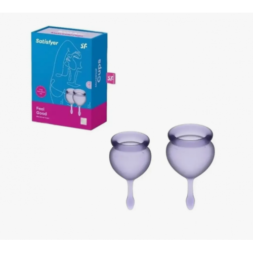 Набор белых менструальных чаш satisfyer Feel good Menstrual Cup