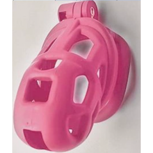 BDSM пояс верности chastity belt Pink 7 см