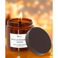 Свеча ароматическая "МАНДАРИНОВЫЙ ДЖЕМ". 100 мл Milv